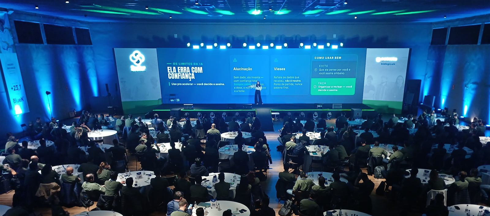 Auditório lotado no 6º Congresso Stoller durante palestra de IA da Bruna Santanna
